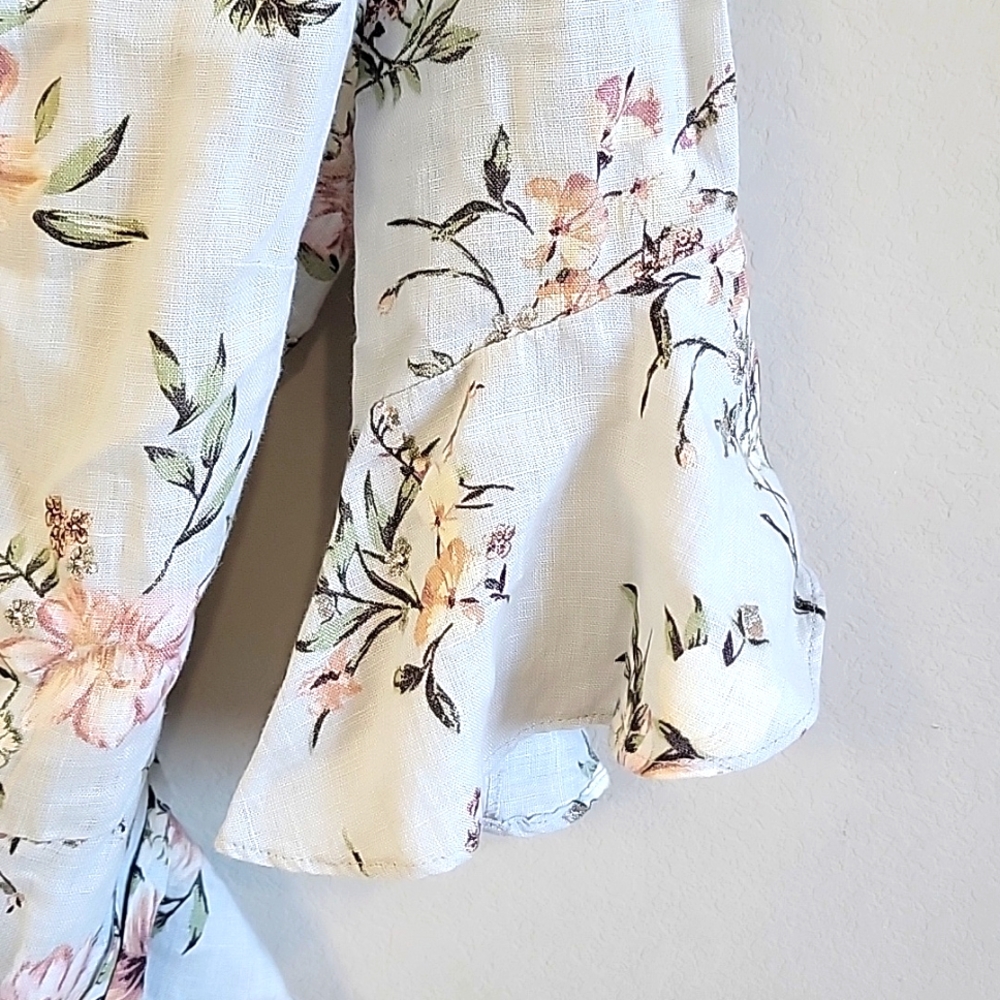 Zara womens small crossover peplum top. - Picture 3 of 6
